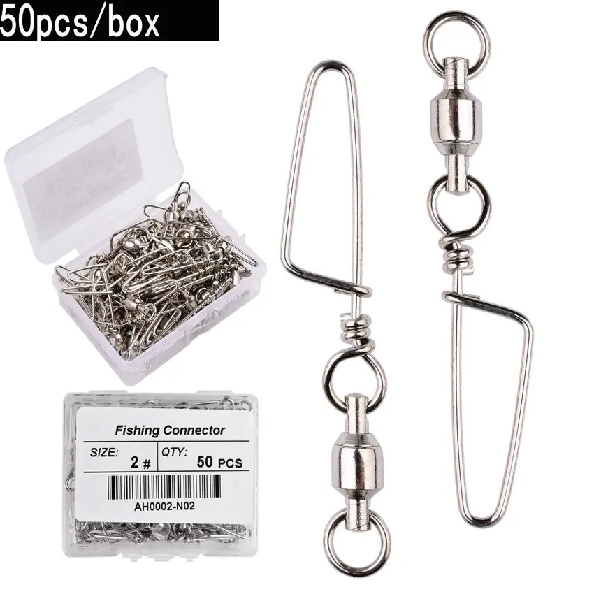 Fishing Hook Stainless Steel - Roulement à billes de pêche pivotant